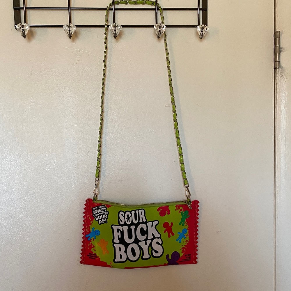 Current Mood Lime and Black Zippered Pouch